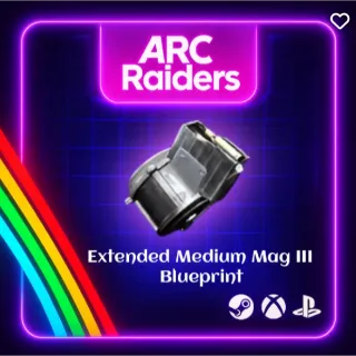 1x Extended Medium Mag 3 BP + 1x Extended Medium Mag 2 BP + 1x Silencer 1 BP - Arc Raiders
