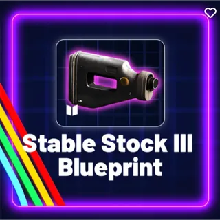 Stable Stock 3 Blueprint - Arc Raiders