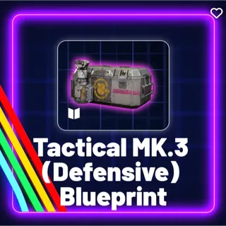 1x Tactical MK.3 (Defensive) Blueprint - Arc Raiders