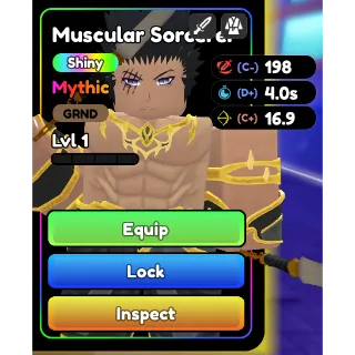 Anime Defenders Shiny Muscular Sorcerer