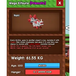 Kitsune 61.55kg mega