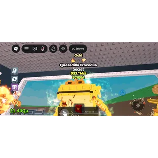 33.7m Gold Quesodilla crocodile.