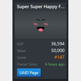 Limited  Super Super Happy Face! - Game Items - Gameflip