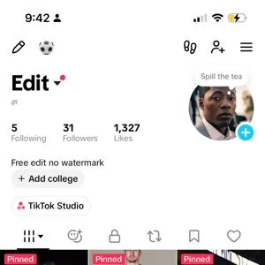 TikTok account