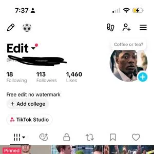TikTok account 