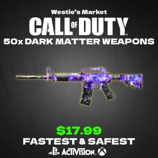 Black ops 6: Dark Matter 50 weapons