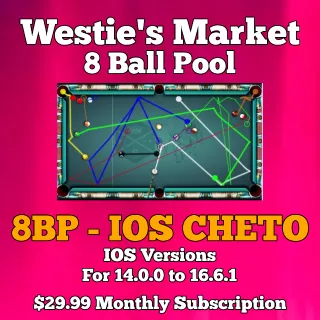 8 Ball Pool ┃ iPhone *IOS* Cheto Tool ( 1 Month Subscription ) - Read Description