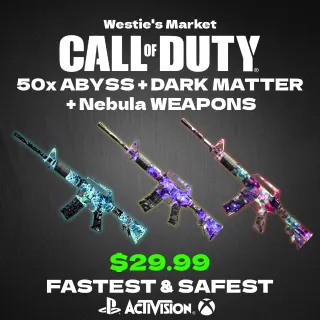 Black ops 6: Dark Matter & Abyss & Nebula 50 weapons