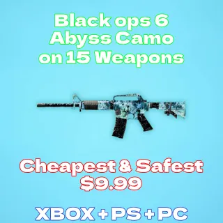 Black Ops 6: Abyss Camo 15 Weapons