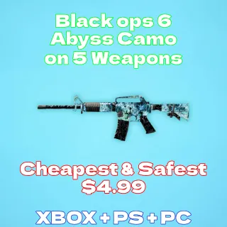 Black Ops 6: Abyss Camo 5 Weapons