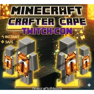 Minecraft Crafter Cape - TWITCH CON 