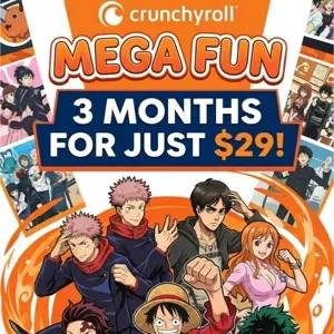     Crunchyroll Mega Fan 3 Months 🍿 Premium Anime Subscription ⚡ Instant Delivery