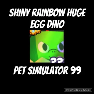 Shiny Rainbow Huge Egg Dino