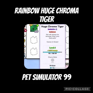 Rainbow Huge Chroma Tiger purple