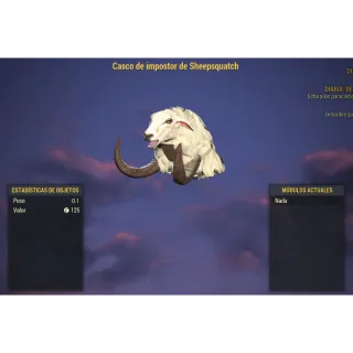 Imposter sheepsquatch helmet [Apparel]