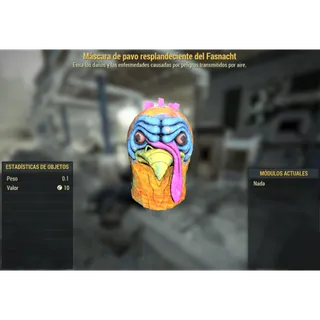 Fasnacht glowing turkey mask [Apparel]