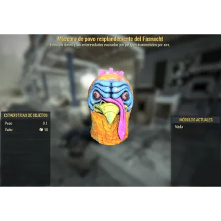 Fasnacht glowing turkey mask [Apparel]