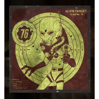 Alien Target Practice Poster x2 [Plans]