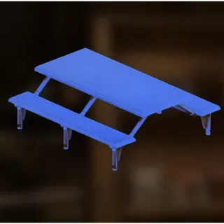 Metal Picnic Table Blue [Plan]