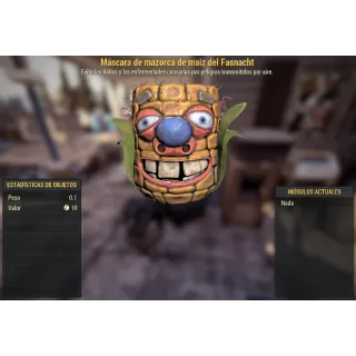 Fasnacht corn cob mask [Apparel]