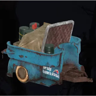 Truckbed trailer with junk [Plan]