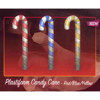 Plastiform Candy Cane x3