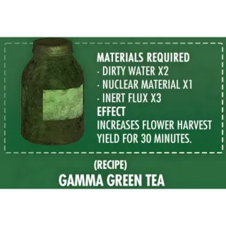 Gamma green tea [Recipe]