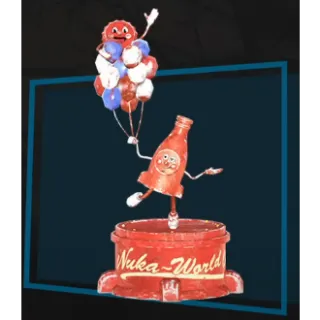 Bottle and Cappy Balloon Statue