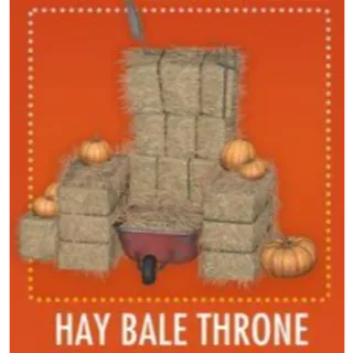 Hay bale throne [Plan]