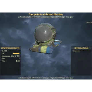 Emmett Mountain hazmat suit
