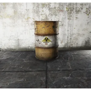 Radioactive barrel