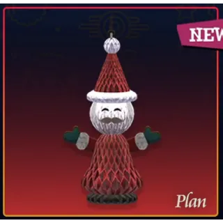 Honeycomb paper-standing santa [Plan]