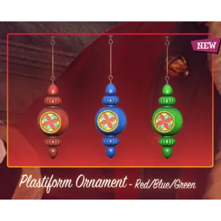 Plastiform Ornament x3