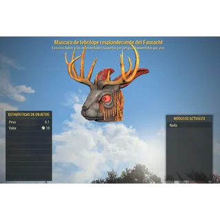 Fasnacht glowing jackalope mask [Apparel]