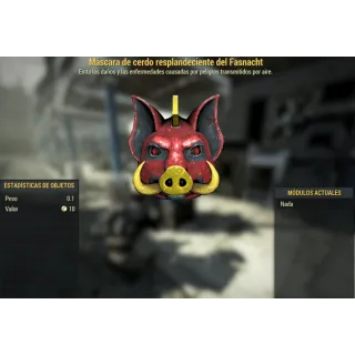 Fasnacht glowing pig mask [Apparel]