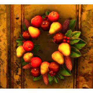 Plastic fruit wreath [Plan]