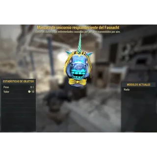 Fasnacht glowing unicorn mask [Apparel]