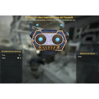 Fasnacht glowing robot mask [Apparel]