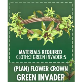 Flower crown green invader [Plan]