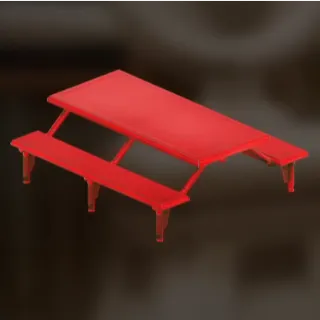 Metal Picnic Table Red [Plan]