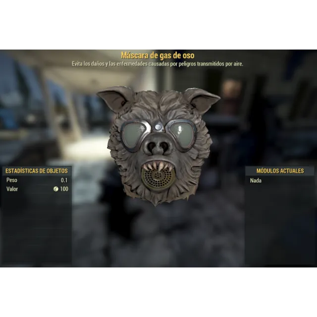 Bear gas mask - Fallout 76 Game Items - Gameflip