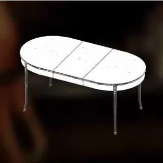 White Domestic Kitchen Tables [Plan]