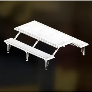 Metal Picnic Table White [Plan]