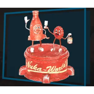 Bottle and Cappy Painting Statue