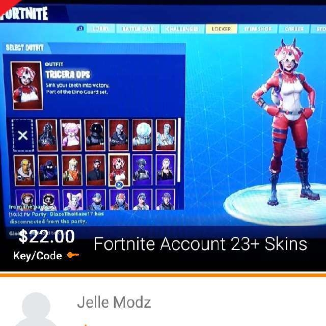 fortnite account 23 skins - fortnite account with all skins for sale