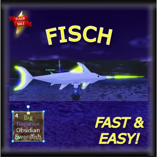 Big Negative ObsidianSwordfish Fisch