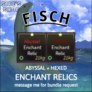 1x abyssal relic and 1x hexed relic | Fisch