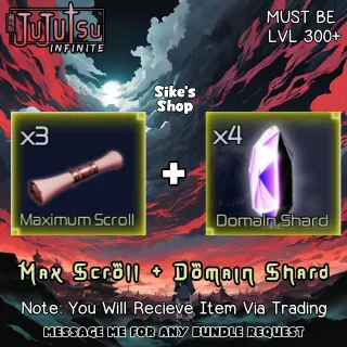 Domain Shard + Maximum Scroll | Jujutsu Infinite