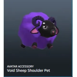 Roblox Void Sheep Shoulder Pet Key