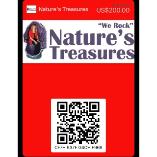 Natures Treasures Gift card